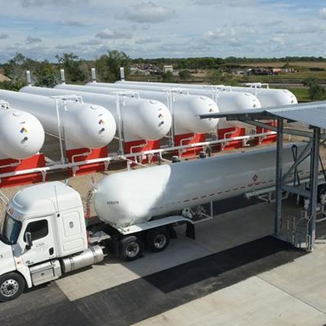 Industrial propane storage bullets