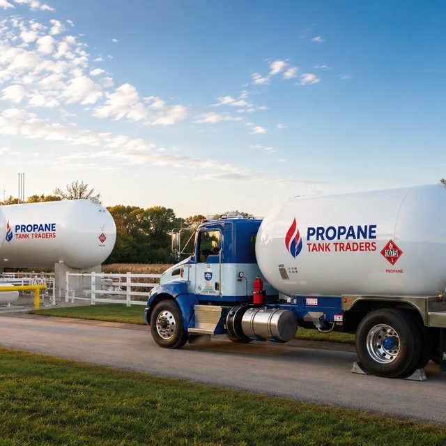 ASME propane tanks and branded delivery truck