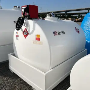 AM Tank 1050 gallon diesel fuel tank, bunded skid mounted steel with pump
