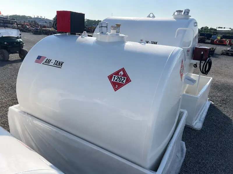 AM Tank 1050 gallon bunded skid mounted steel diesel fuel tank with pump - view 4