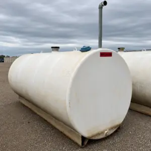 2000 gallon fuel storage tank, skid mounted steel bulk tank