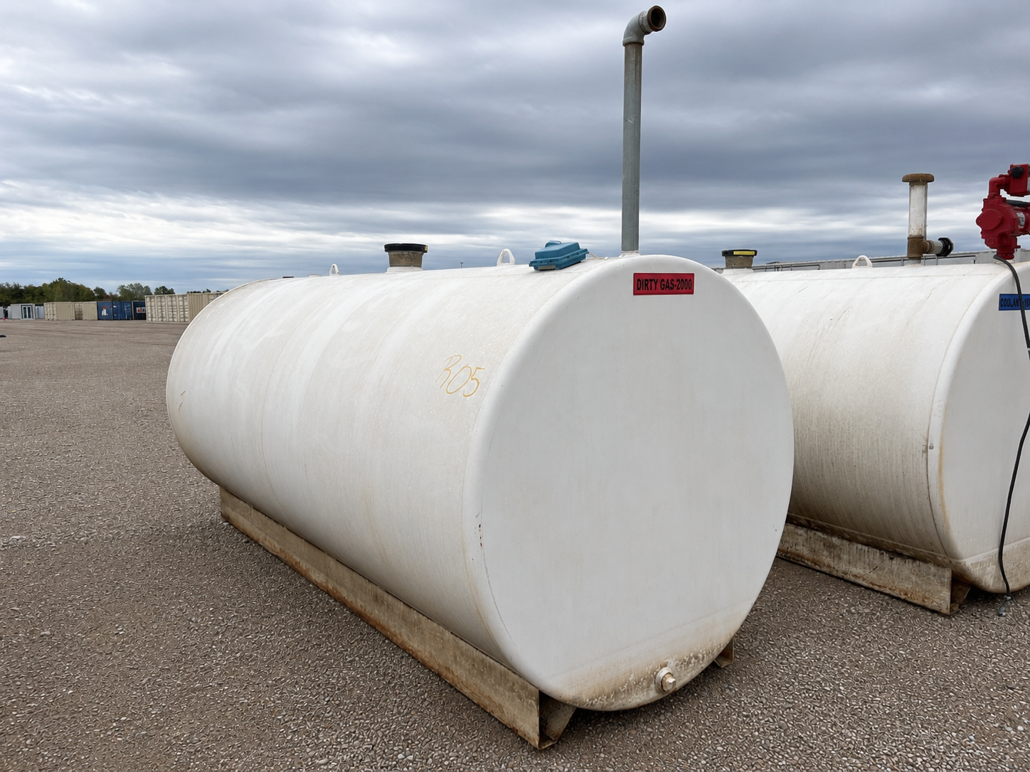 2000 gallon skid mounted steel bulk fuel storage tank - view 4