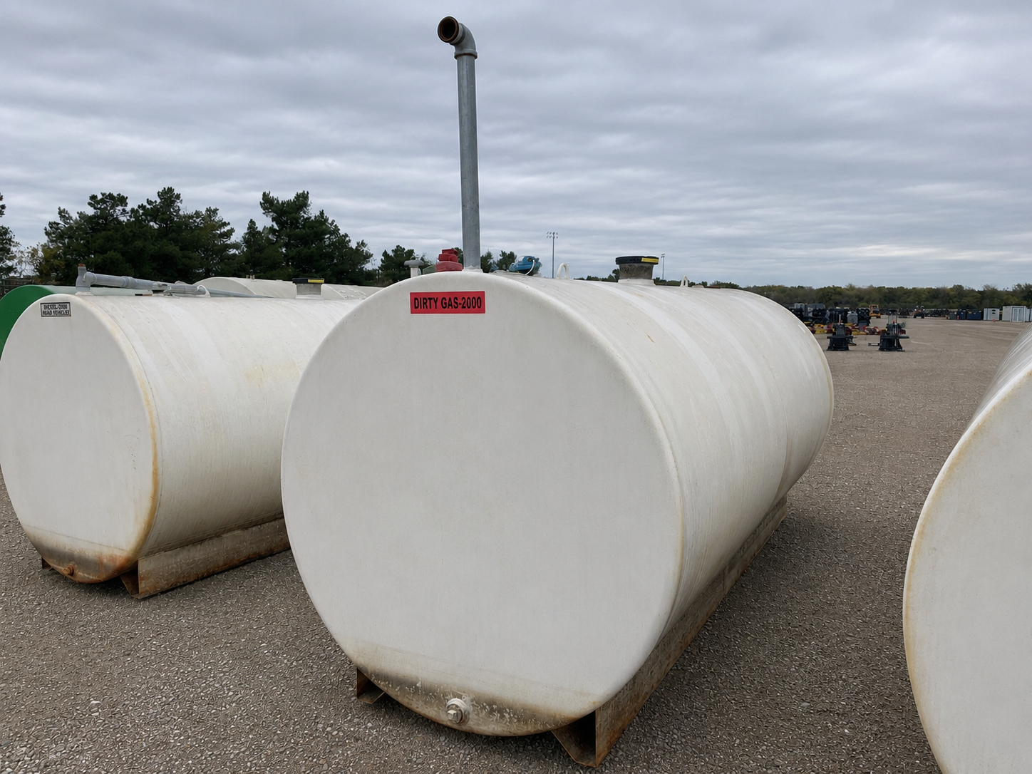2000 gallon skid mounted steel bulk fuel storage tank - view 5
