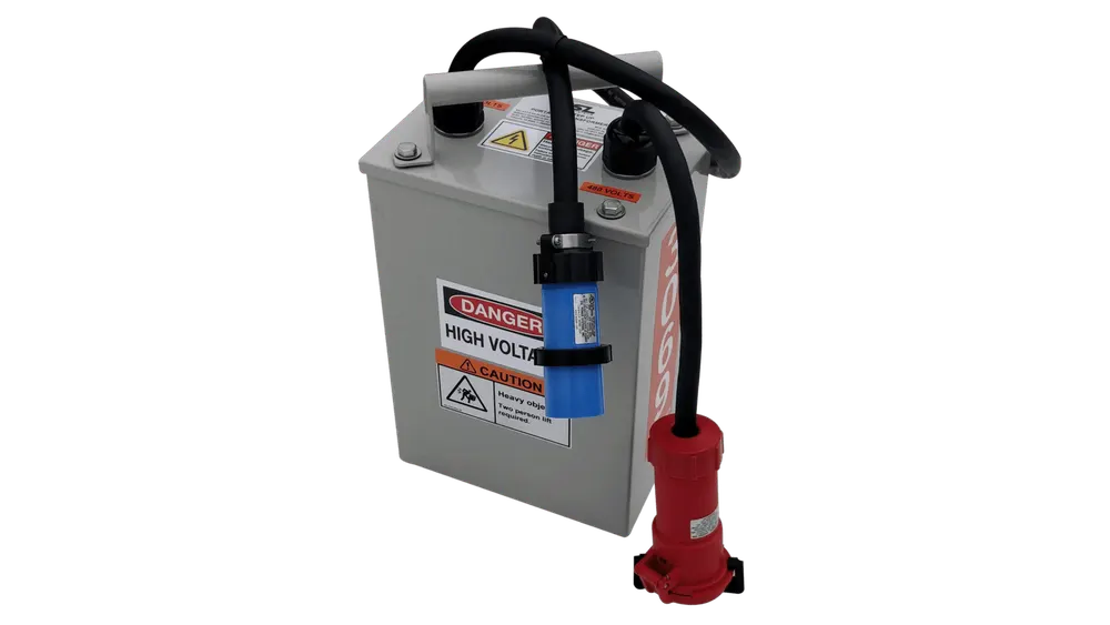 230V to 460V step up transformer kit for refrigerated containers with SO cable and CEE-17 receptacle - view 3