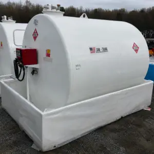 2376 gallon diesel fuel tank, bunded skid mounted steel with commercial transfer pump