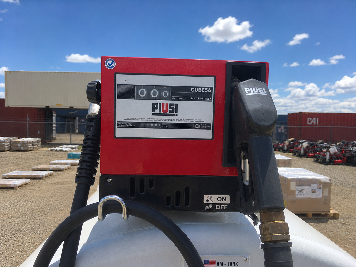 838 gallon double wall skid mounted diesel fuel tank with pump - view 4