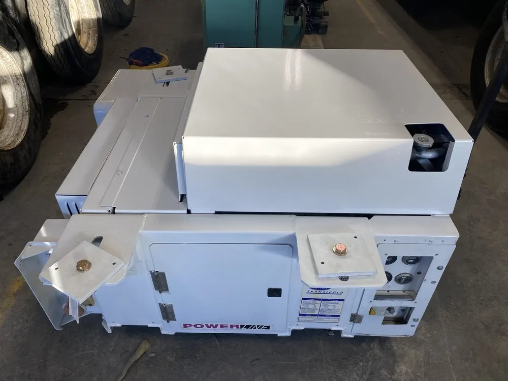 Carrier Transicold PowerLINE 15kW undermount genset fitted under a container chassis