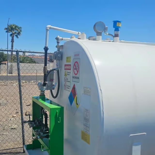 dual pump commercial gasoline fuel storage tank for fleet refuelling - view 5