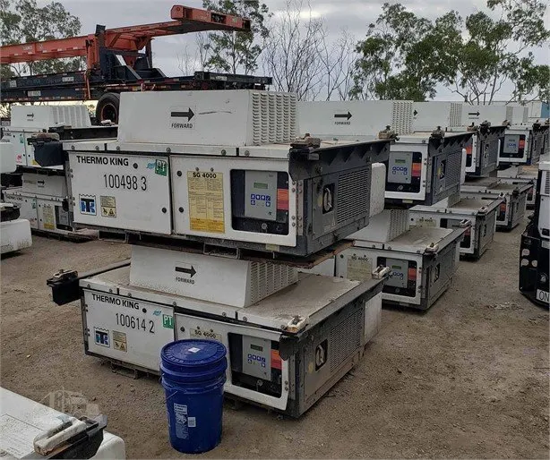 Thermo King 15kW undermount genset fitted beneath a container chassis