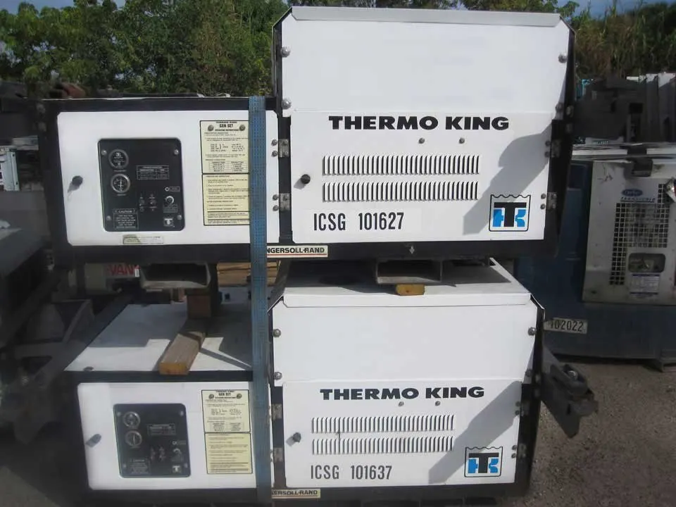 Thermo King 15kW undermount genset fitted beneath a container chassis - view 2