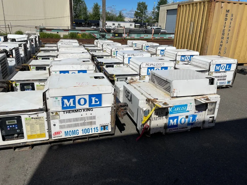 Thermo King 15kW undermount genset fitted beneath a container chassis - view 4