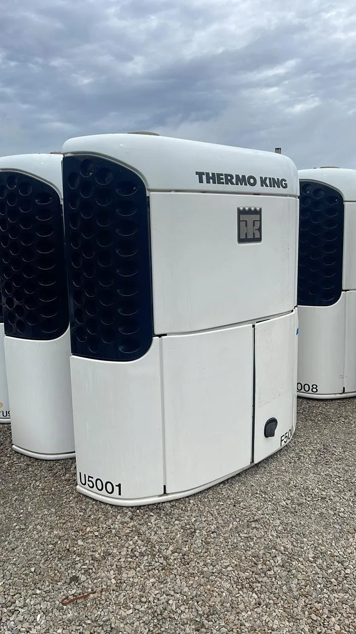 Thermo King SB-110+ trailer refrigeration unit mounted on a reefer trailer nose wall - view 5