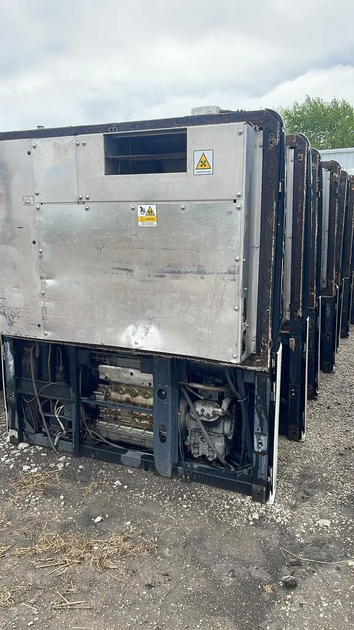 Thermo King SB-110+ trailer refrigeration unit mounted on a reefer trailer nose wall - view 6
