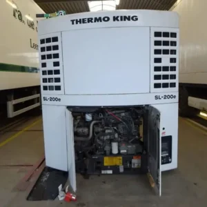 Thermo King SL-100e trailer refrigeration unit mounted on a semi trailer