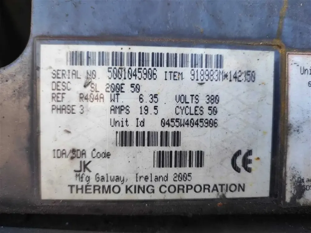 Thermo King SL-100e trailer refrigeration unit mounted on a semi trailer - view 8